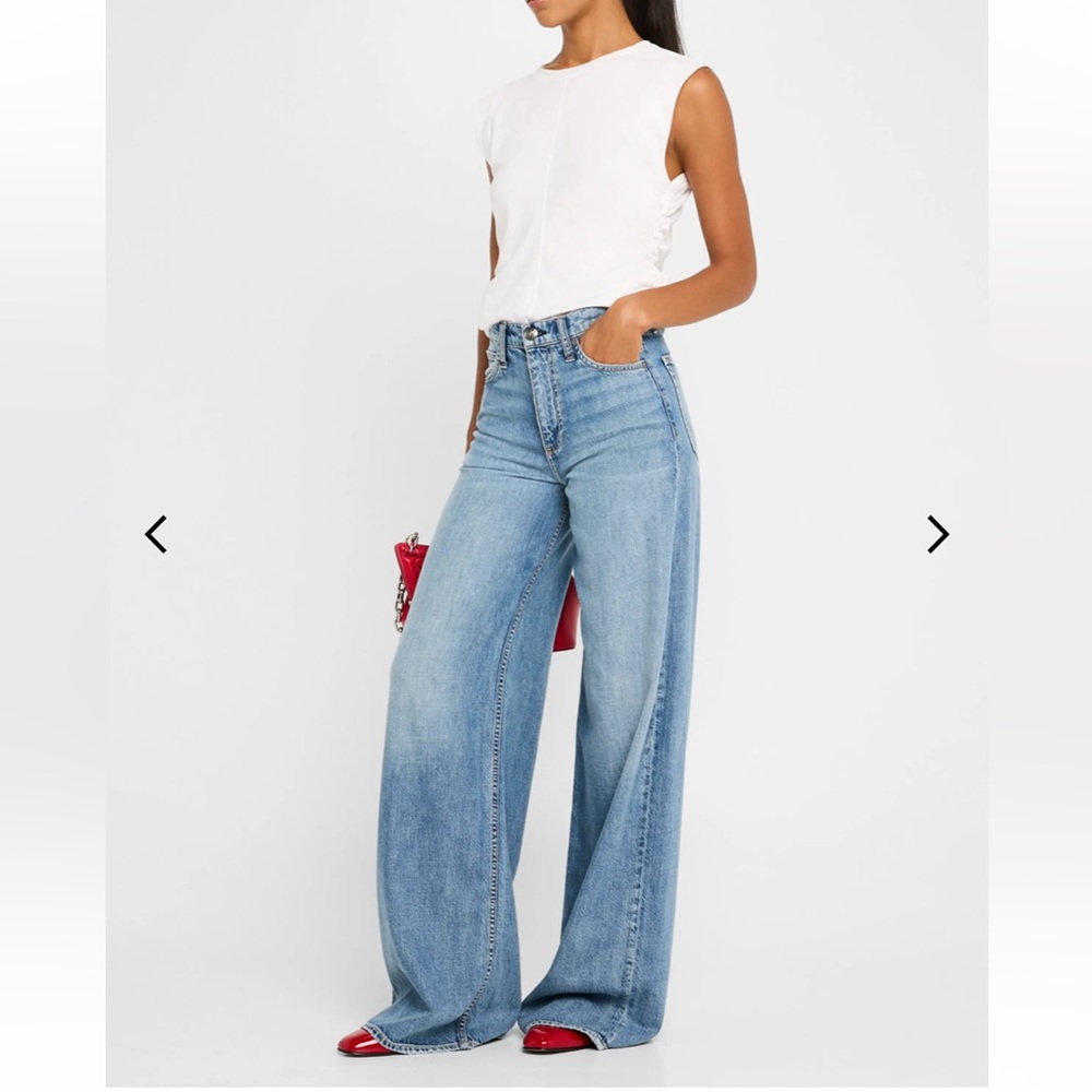 rag & bone Featherweight Sofie High-Rise Wide Jeans